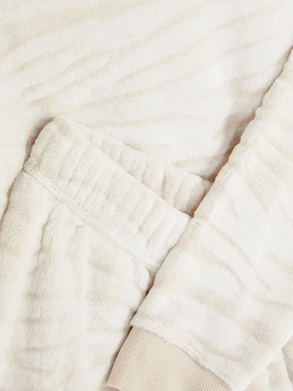 Pyjama En Molleton à Manches Longues