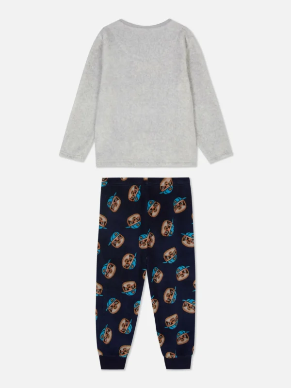 Pyjama En Molleton à Motif Paresseux