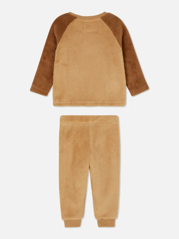 Pyjama En Molleton à Motif Ours