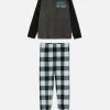 Pyjama En Velours à Carreaux