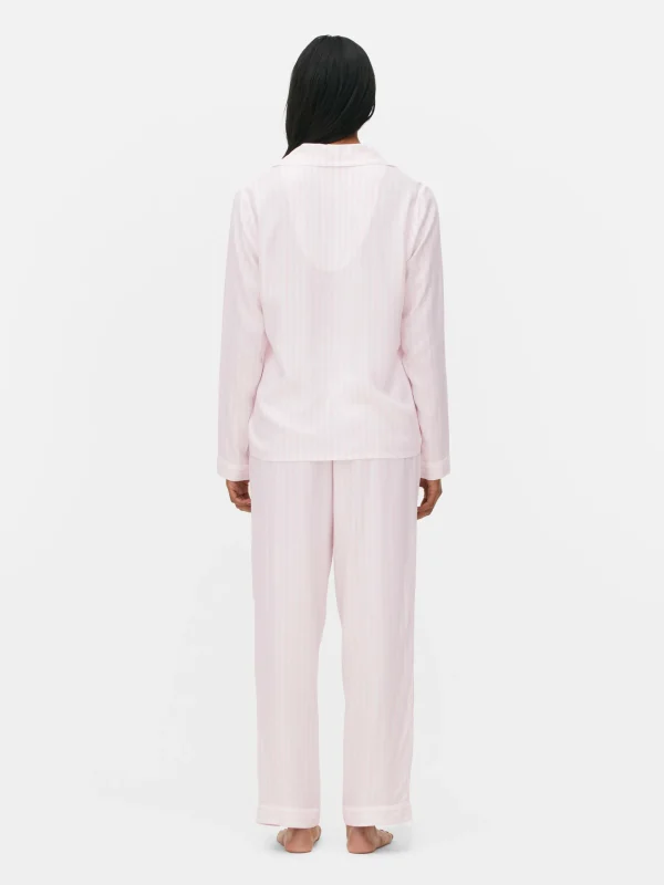 Pyjama Long Boyfriend à Rayures