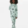Pyjama Long En Velours à Motif Panda