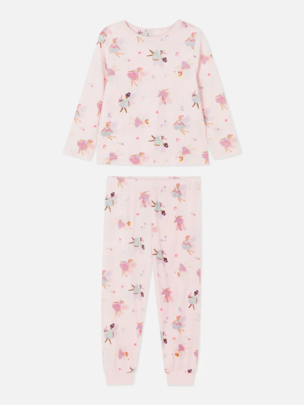 Pyjama Long En Velours à Motif Fée