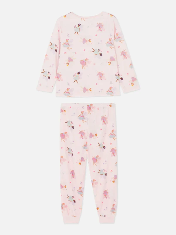 Pyjama Long En Velours à Motif Fée