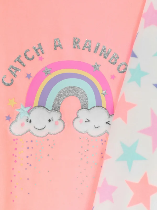 Pyjama Long En Velours Arc-en-ciel