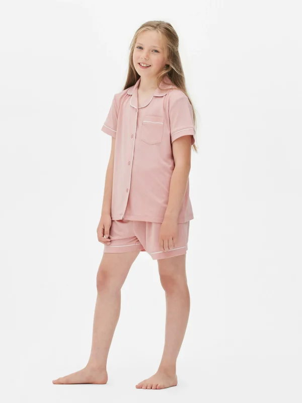 Pyjama Short à Boutons