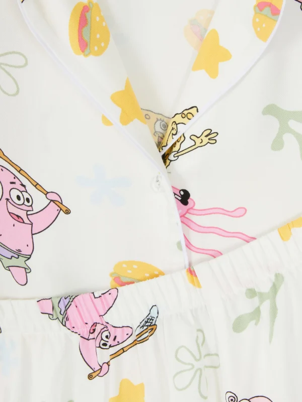 Pyjama Short Et Chemise De Nuit Bob L'éponge Femme