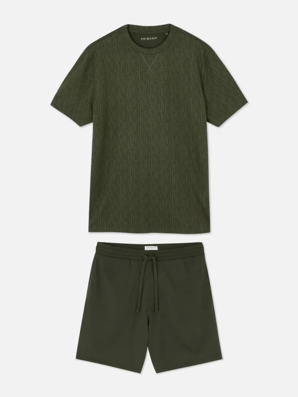 Pyjama Short Texturé