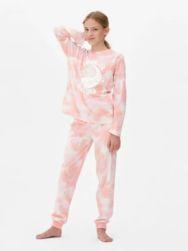 Pyjama Tie Dye En Tissu Minky Chasing Dreams