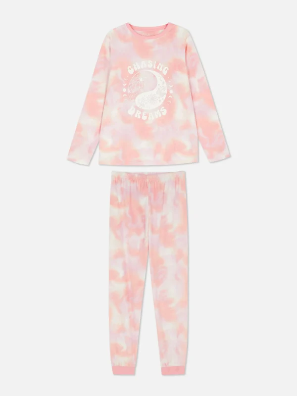 Pyjama Tie Dye En Tissu Minky Chasing Dreams