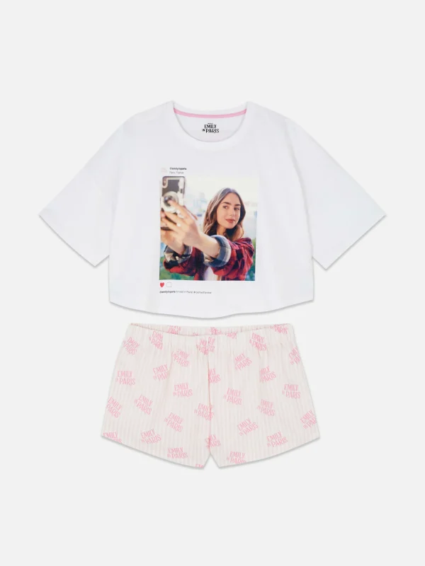 Pyjama T-shirt Court Et Shorty Emily In Paris