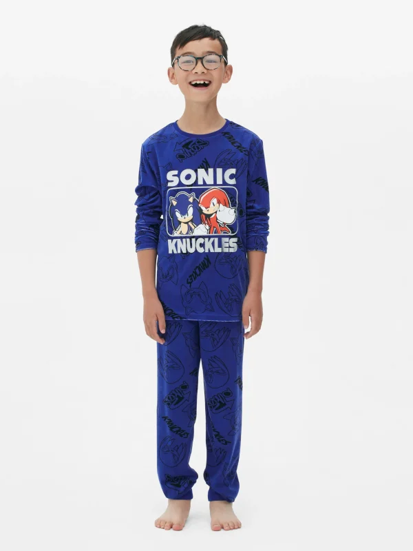 Pyjama T-shirt Et Bas Sonic Le Hérisson