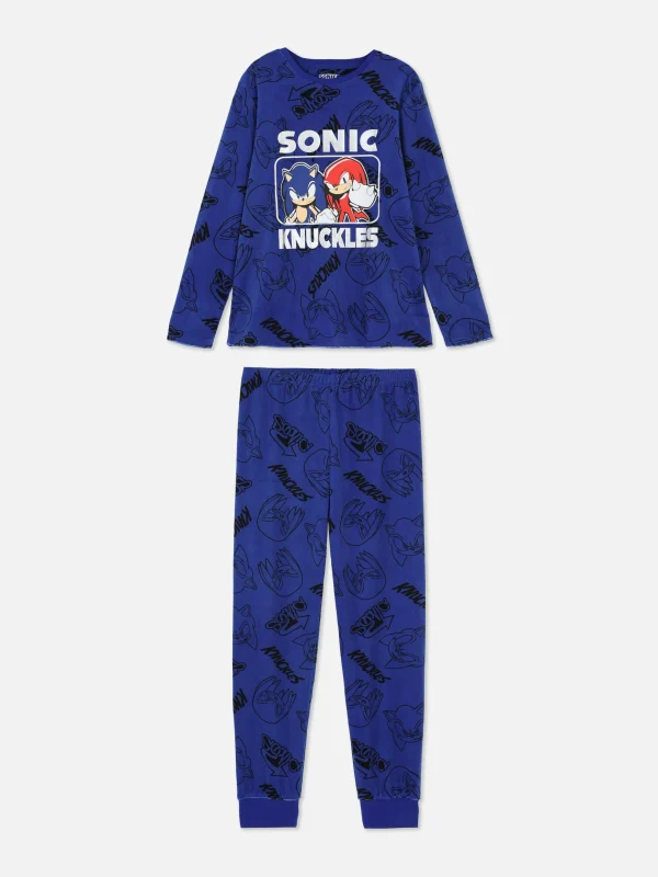 Pyjama T-shirt Et Bas Sonic Le Hérisson
