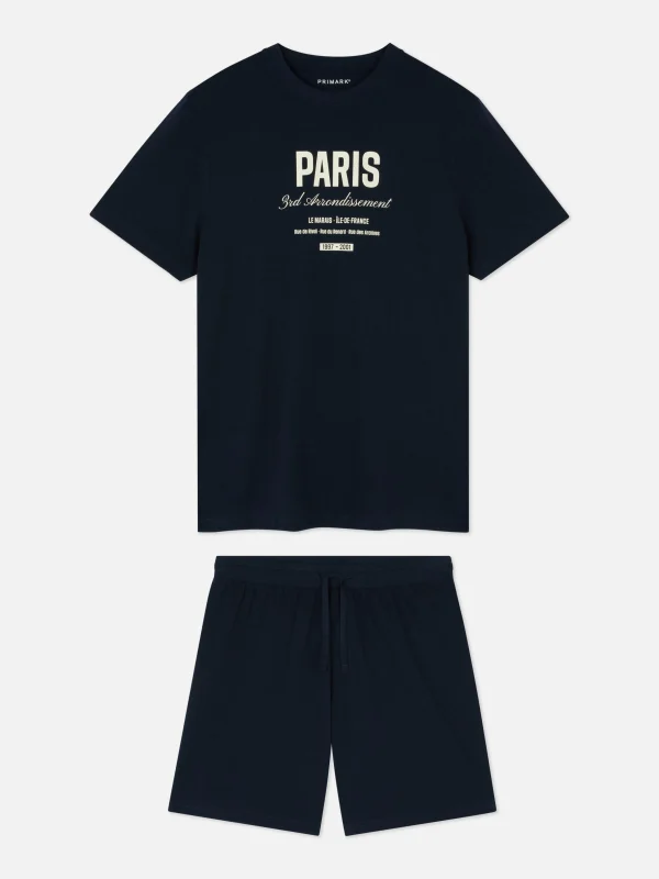Pyjama T-shirt Et Short Paris