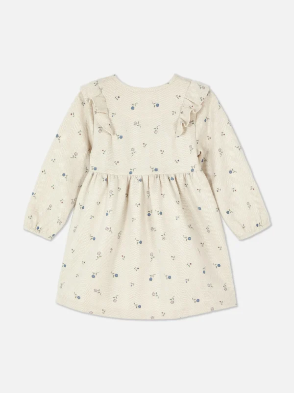 Robe à Petites Fleurs Et Volants