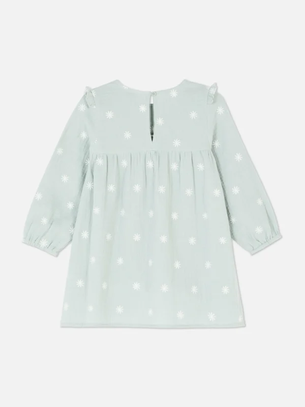 Robe à Smocks Et à Manches Longues