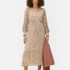 Robe Mi-longue Boho à Col En V