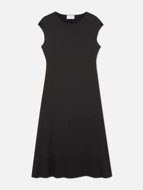 Robe Mi-longue En Satin The Edit