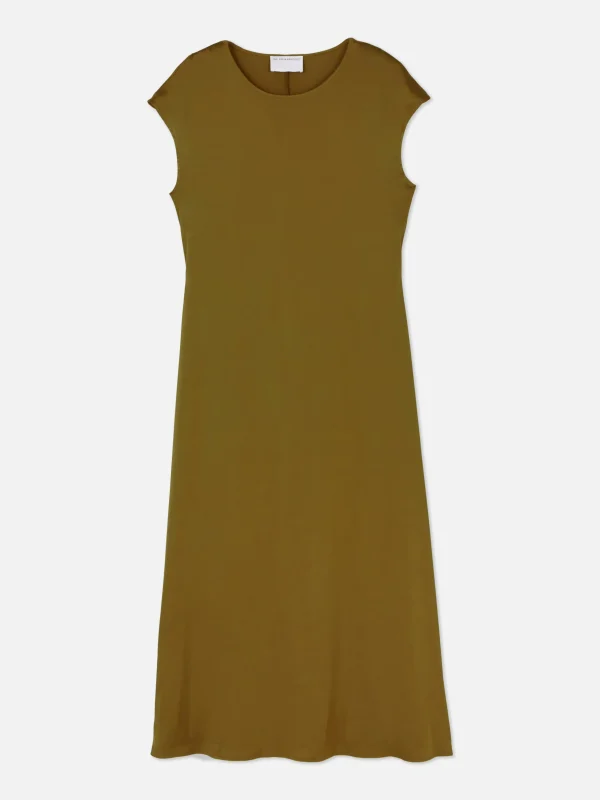 Robe Mi-longue En Satin The Edit