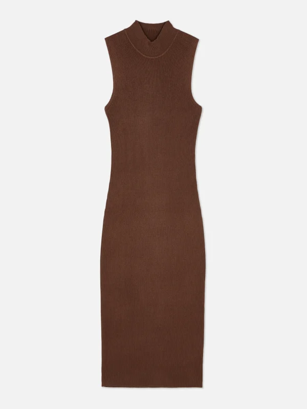 Robe Mi-longue Sans Manches En Maille