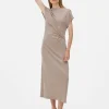 Robe Mi-longue Torsadée En Jersey The Edit