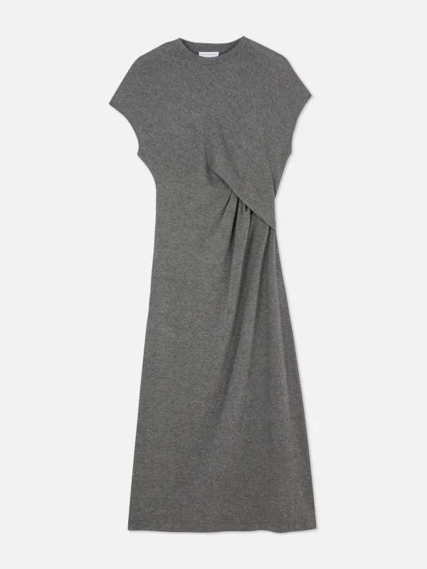 Robe Mi-longue Torsadée En Jersey The Edit