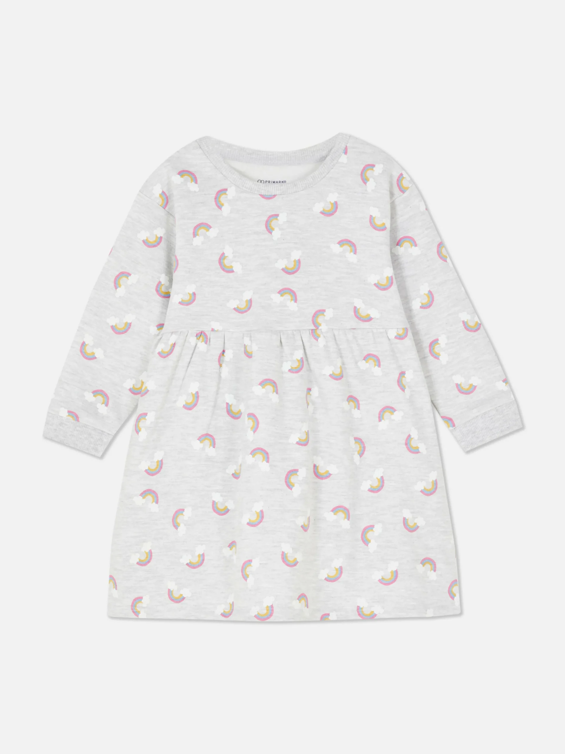 robe_sweatshirt__motif_ar_0.webp Robe Sweat-shirt à Motif Arc-en-ciel