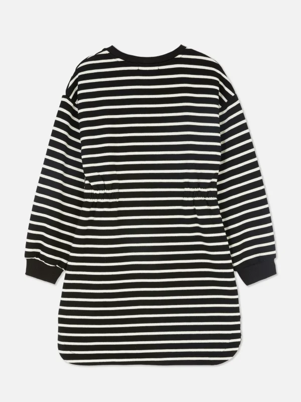 Robe Sweat-shirt à Rayures