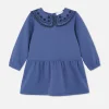 Robe Sweat-shirt En Broderie Anglaise