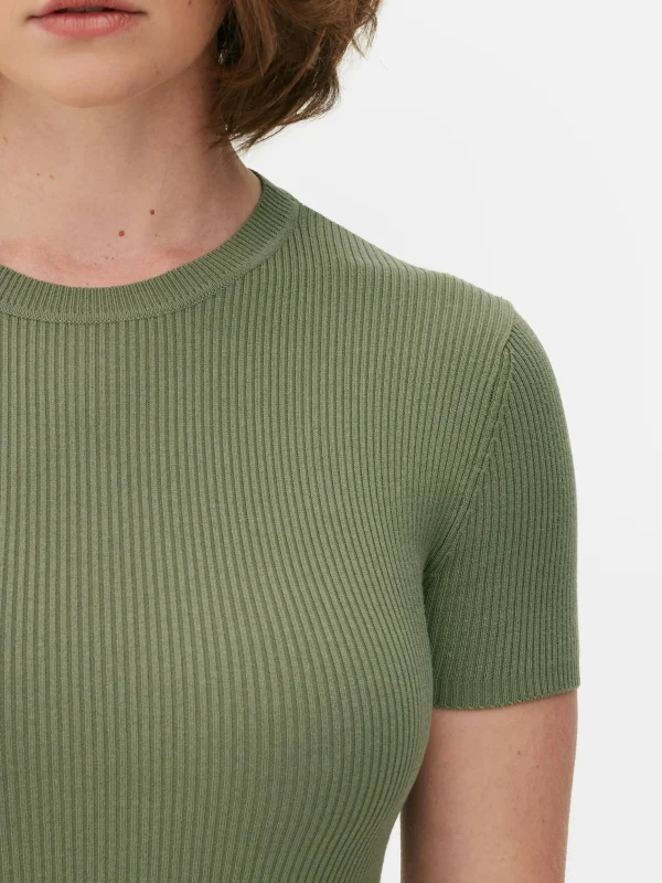 Robe-pull Mi-longue à Manches Courtes