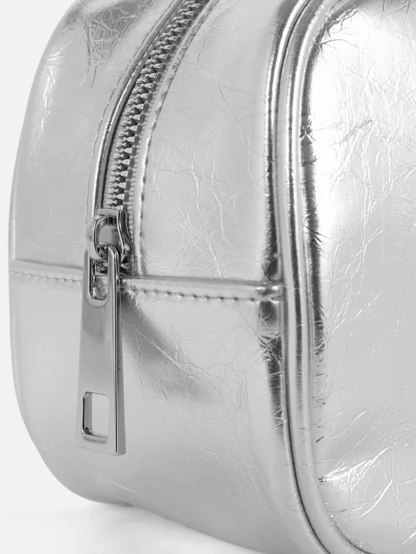 Sac à Bandoulière En Tissu Froncé Texturé