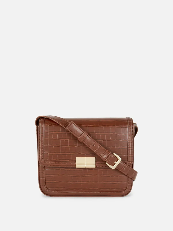 Sac à Bandoulière Imitation Croco