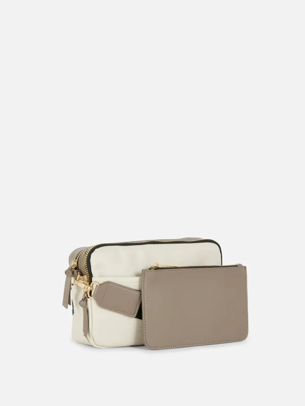 Sac Bandoulière (petit) à Double Zip En Faux Crocodile