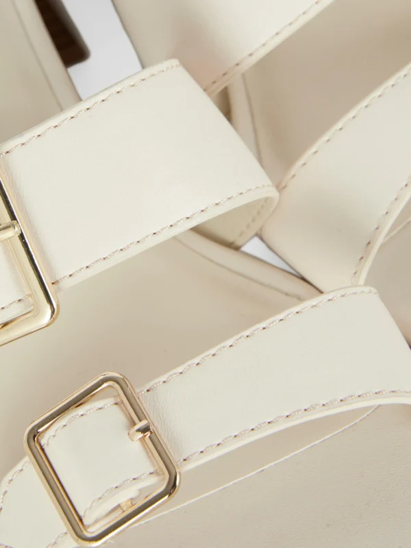 Sandales à Talon Bloc Avec Boucles