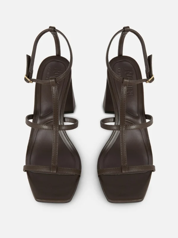 Sandales à Talon Carré Et Bride En T Rita Ora