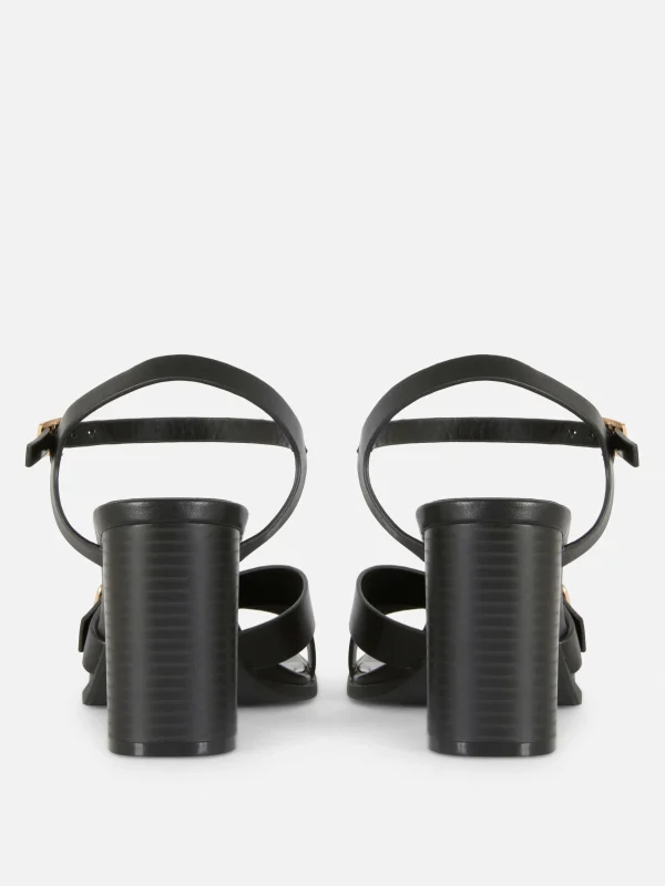 Sandales à Talons Et Brides Croisées