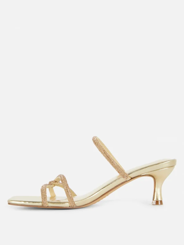 Sandales Fantaisie à Talons Bas