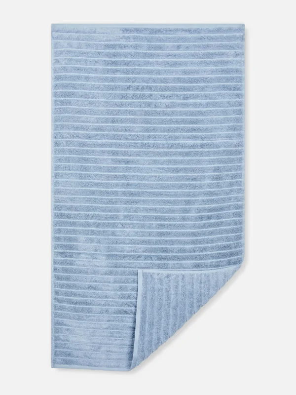 Serviette De Bain Côtelée Texturée