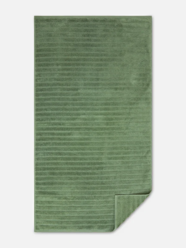 Serviette De Bain Côtelée Texturée