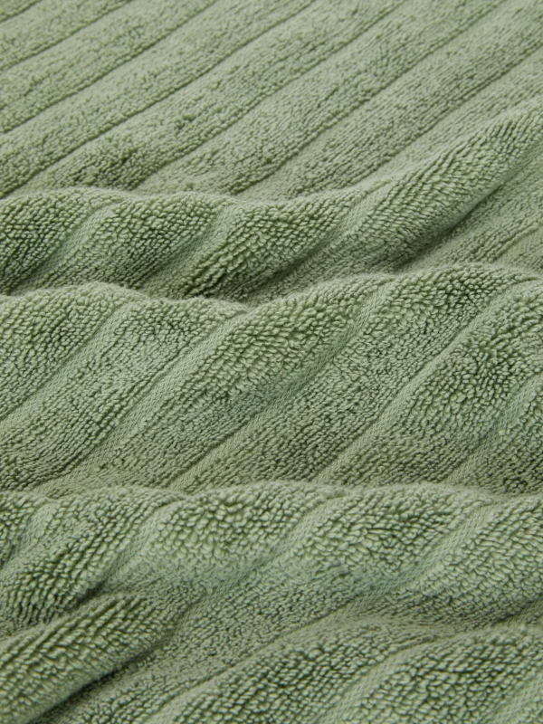 Serviette De Bain Côtelée Texturée