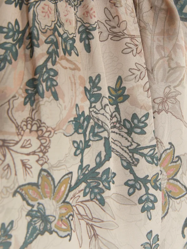 Short De Pyjama En Satin à Fleurs