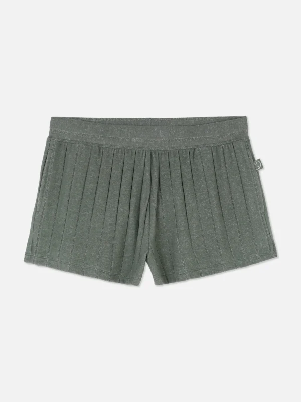 Short De Pyjama Plissé Ultra-doux