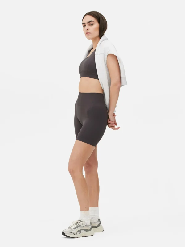 Short De Sport Taille Haute Sans Couture