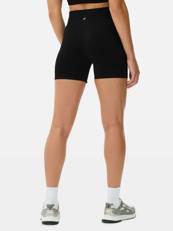 Short De Sport Taille Haute Sans Couture