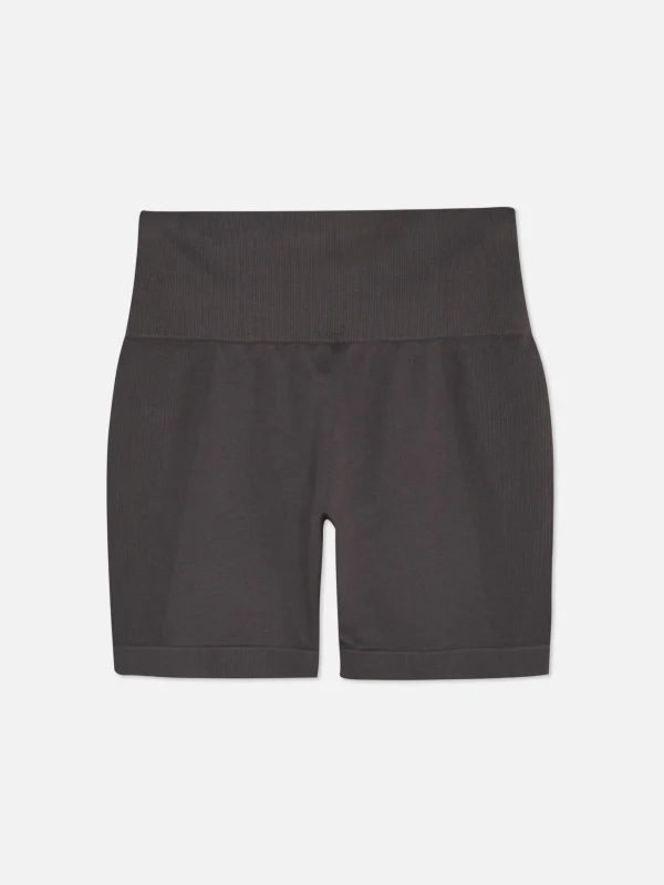 Short De Sport Taille Haute Sans Couture