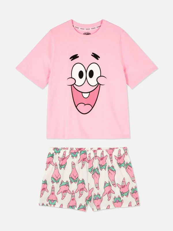 Short Et T-shirt Femme Bob L'éponge Patrick étoile De Mer Pour Toute La Famille