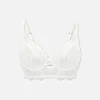 Soutien-gorge Bustier De Mariée En Dentelle Non Rembourré D-G