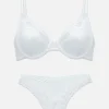 Soutien-gorge Non Rembourré Et Culotte En Dentelle
