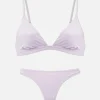 Soutien-gorge Triangle Et String En Microfibre
