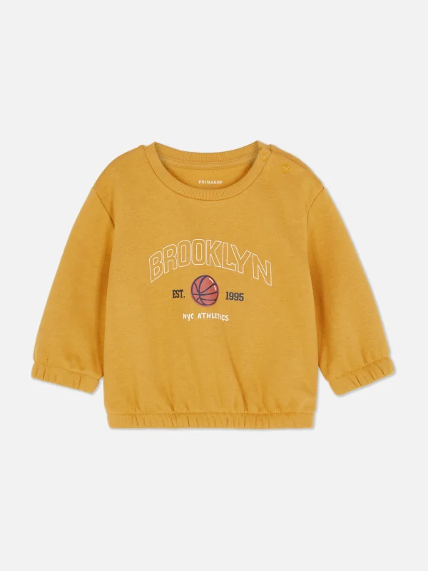 Sweat-shirt à Col Ras-du-cou